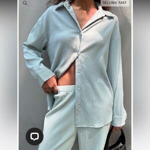 Oak and Fort Crinkle Set - Sage Green